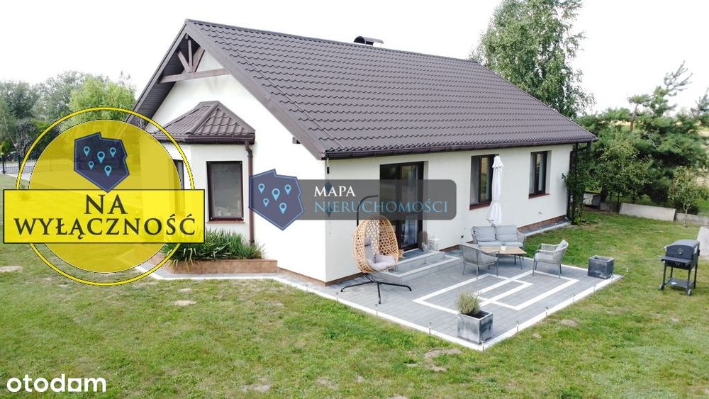 Parterowy dom za Włocławkiem w malowniczej okolicy