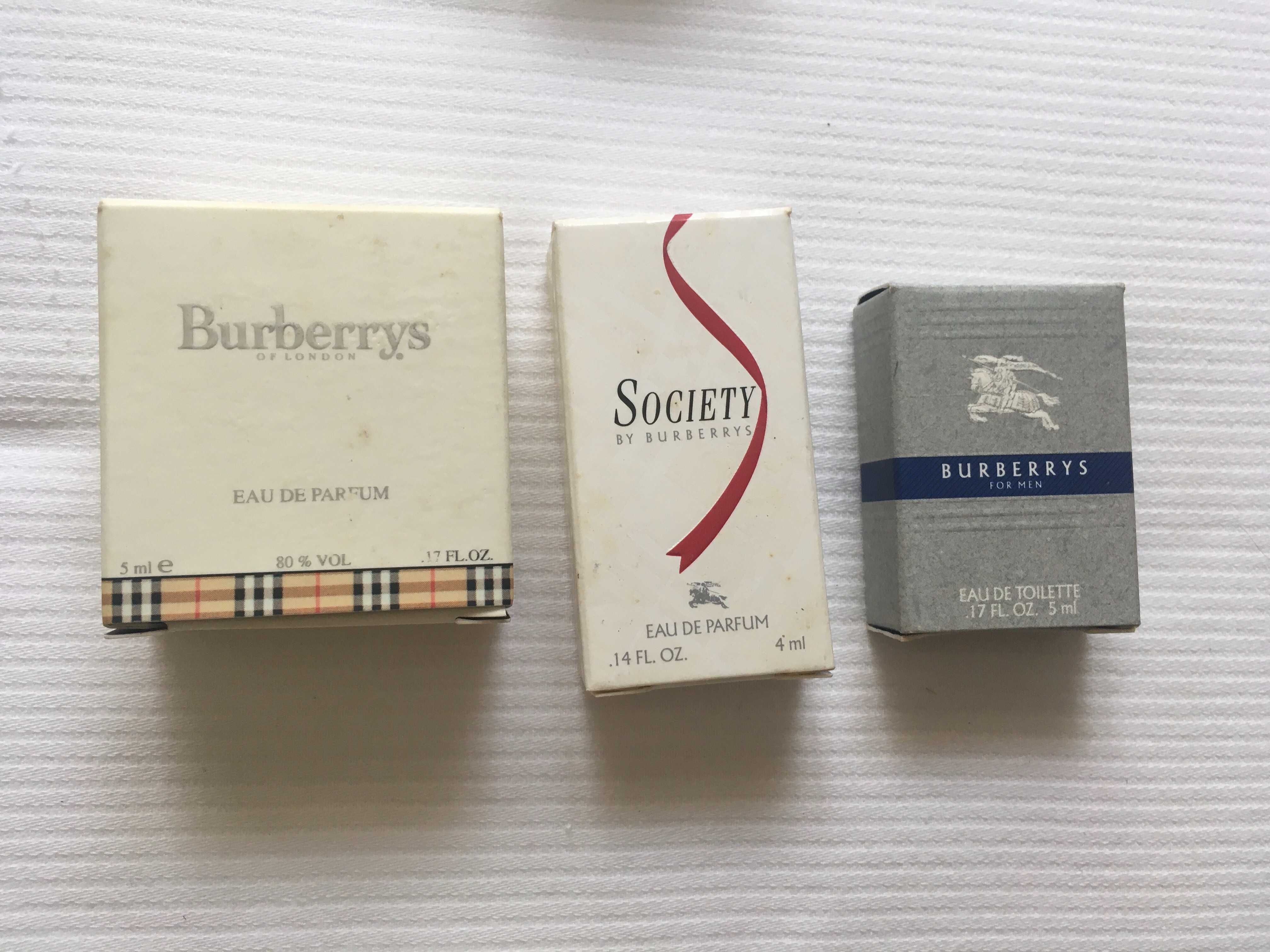 Miniaturas de perfume,YSL,Burberrys Estée Lauder e Davidoff