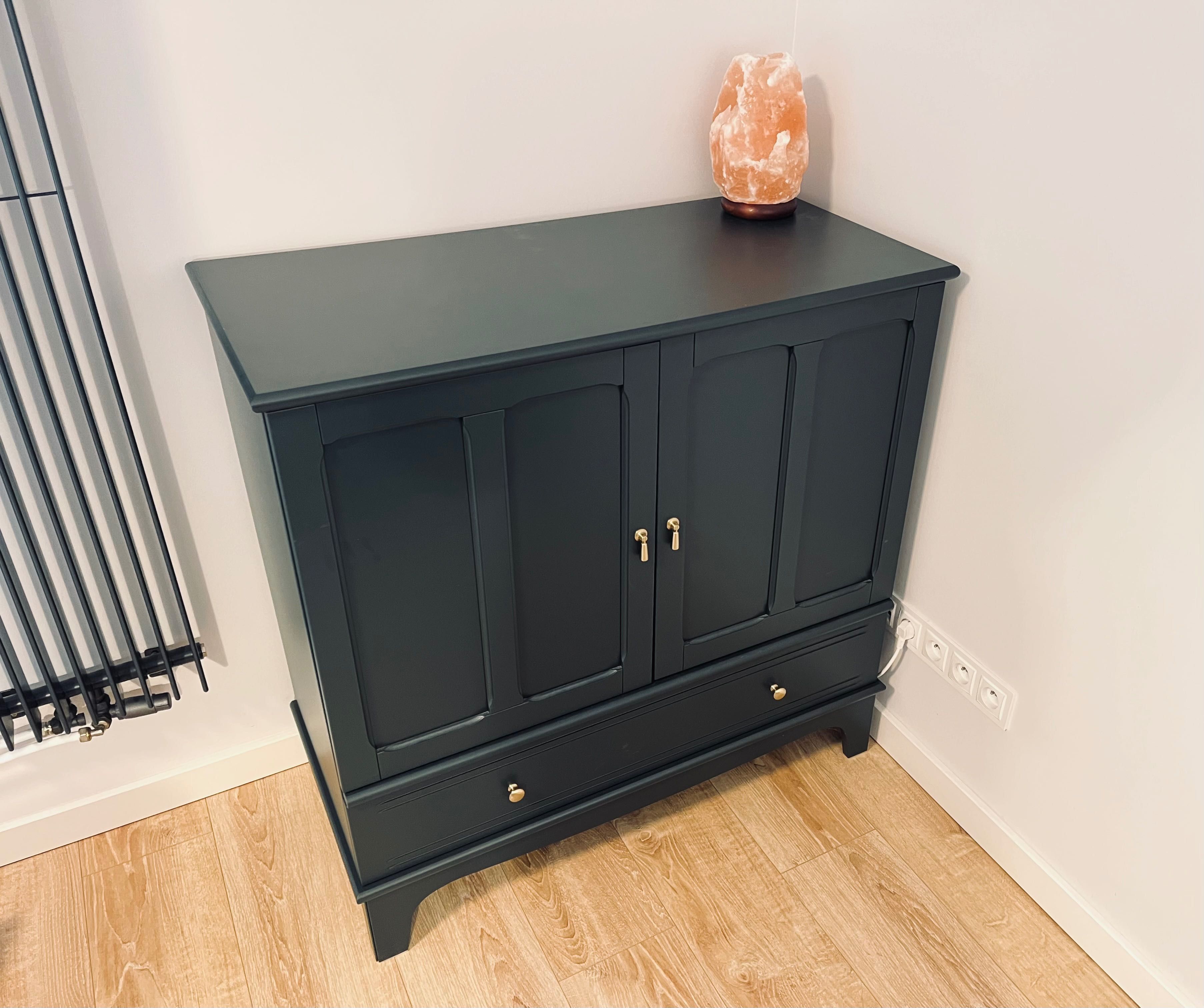 IKEA LOMMARP Szafka Komoda, ciemnoniebieski-zielony, 50x102x101 cm