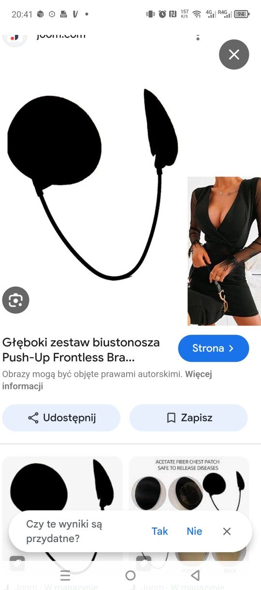 Biustonosz bez ramiączek c d