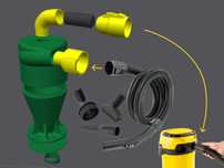 Комплект циклону на пилосос, шланг, адаптери Karcher, Starmix та інші