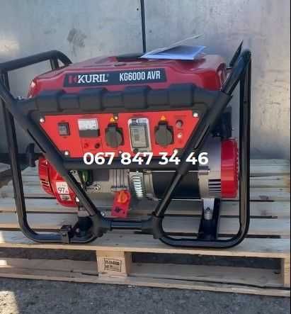 Генератор Kurill KG6000 (6 кВт) Бензин Испания Большой Выбор!