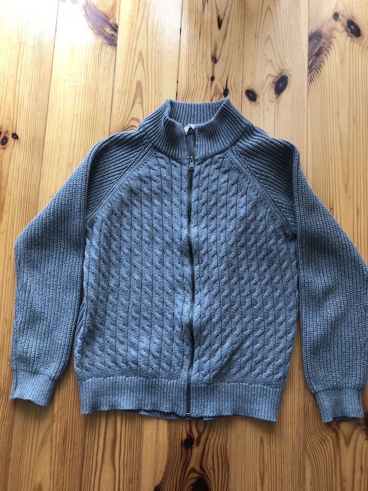 Sweter dziecięcy bluza kardigan rozpinany Mango Kids rozmiar 152