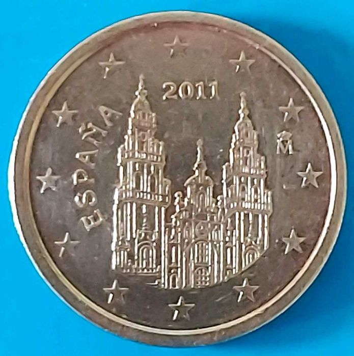 2 Cêntimos de 2011 de Espanha, Santiago Compostela