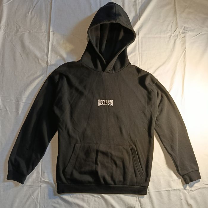 FSBN "Reckless" Hoodie Black (S) – стильна худі з принтом черепа