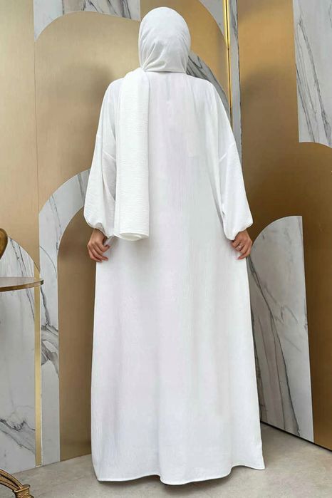 Bym Fashion Os Sukienka Biała Maxi R12977