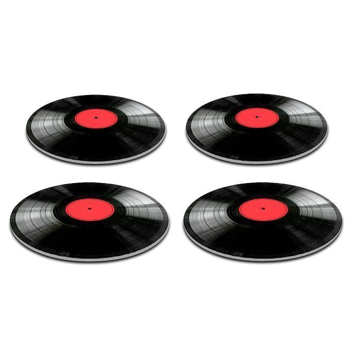 zestaw podkładek na stół okrągłych 4dg (wersja pogrubiona) - vinyl
