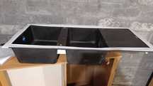 Zlew Franke fragranit Onyx BFG 621, 2 komory, ociekacz, kompletny