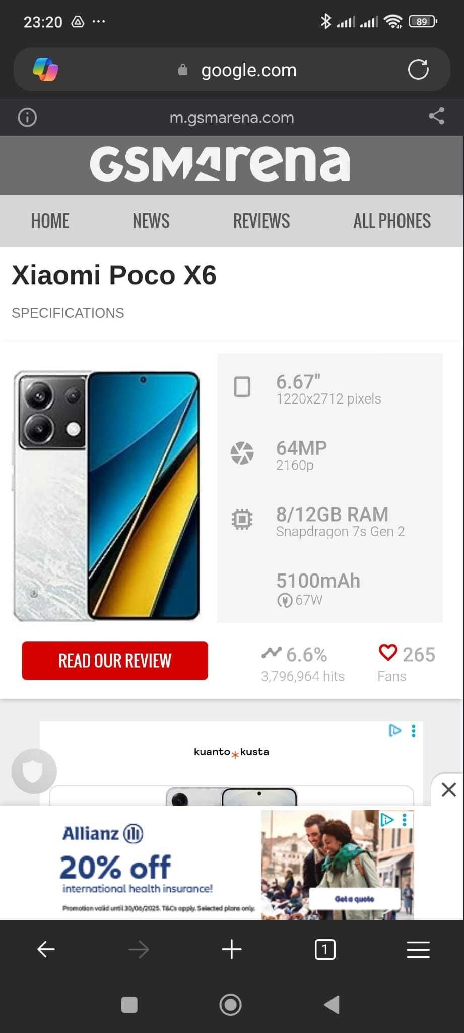 Xiaomi Poco X6 5g