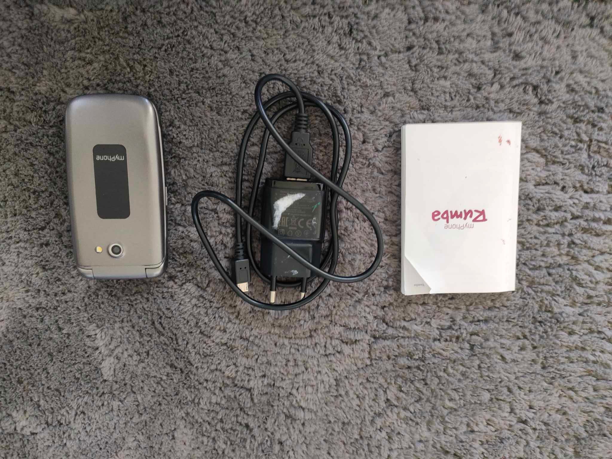 Telefon dla seniora - myPhone Rumba 1 - srebny