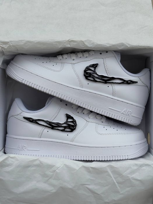 Є В НАЯВНОСТІ‼️Кросівки Nike Air Force 1 Low Molten Metal (Білий Свуш)