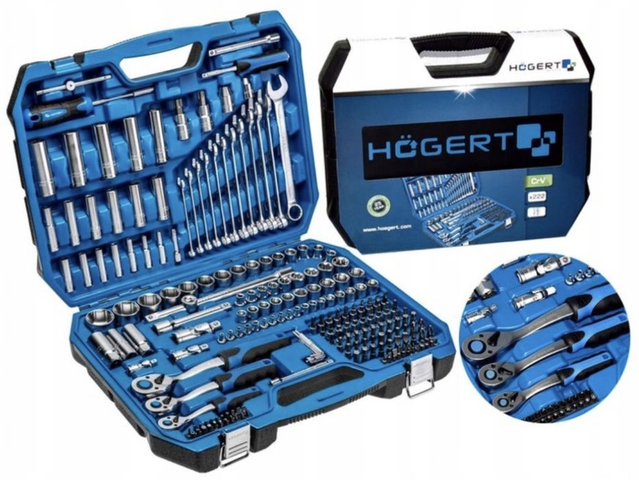 Zestaw narzędzi Hogert HT1R444 222el