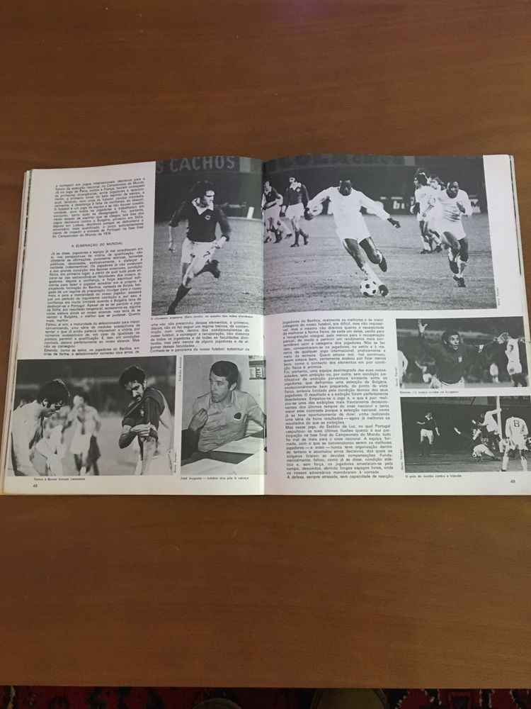 Livro de futebol do ano 1974