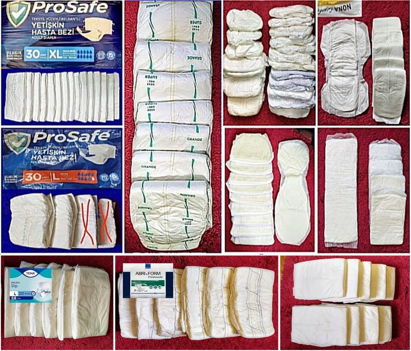 Продам поштучно трусики,прокладки,подгузники: ProSaf,TENA,NONA,ID и др