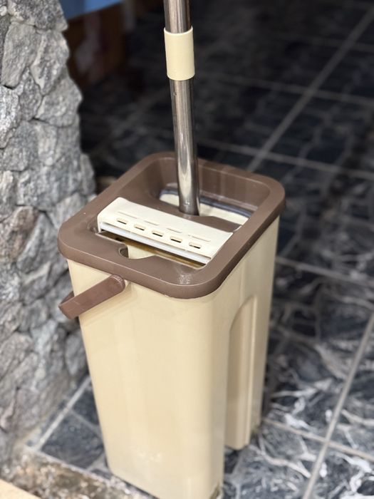 Швабра Комплект швабра и ведро с автоматическим отжимом для пола