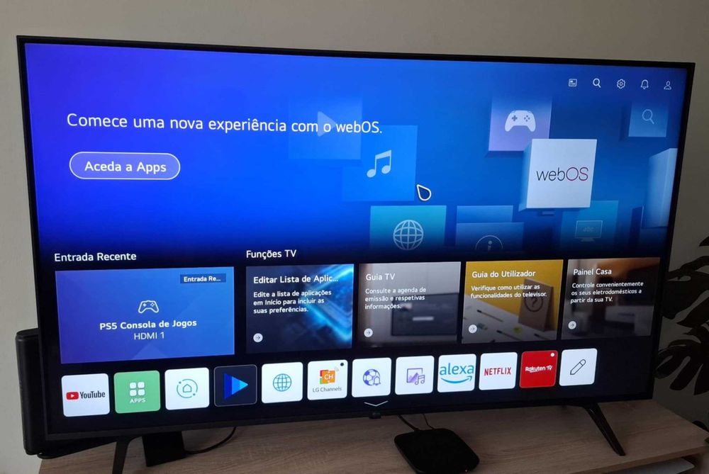 Televisão LG 55UP77006LB – 55” 4K UHD Smart TV + Magic Remote