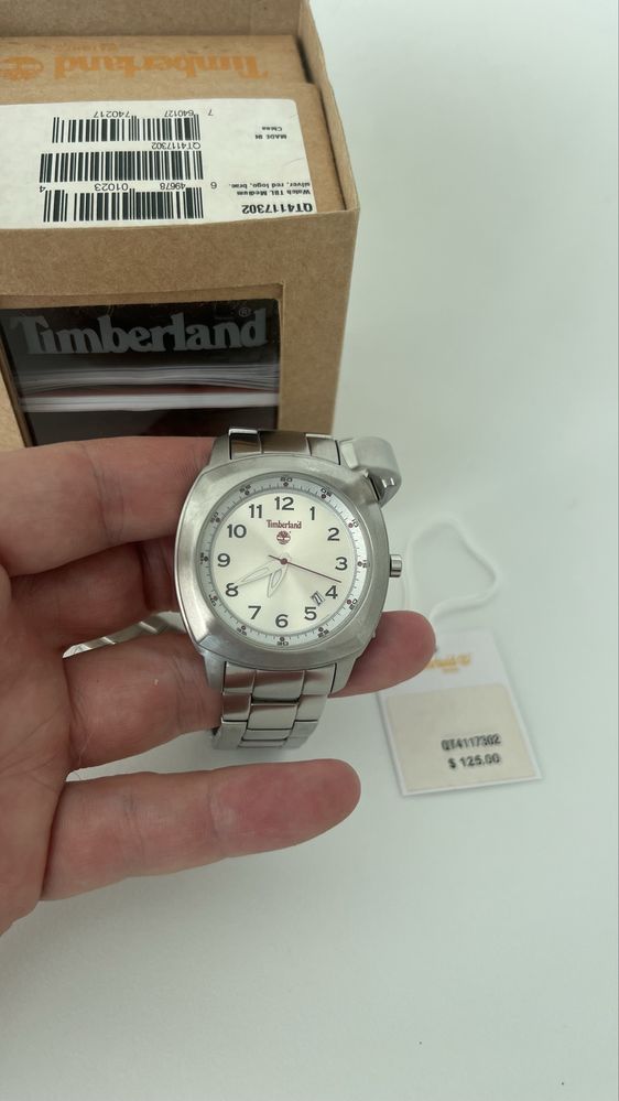 Relógio prateado Timberland