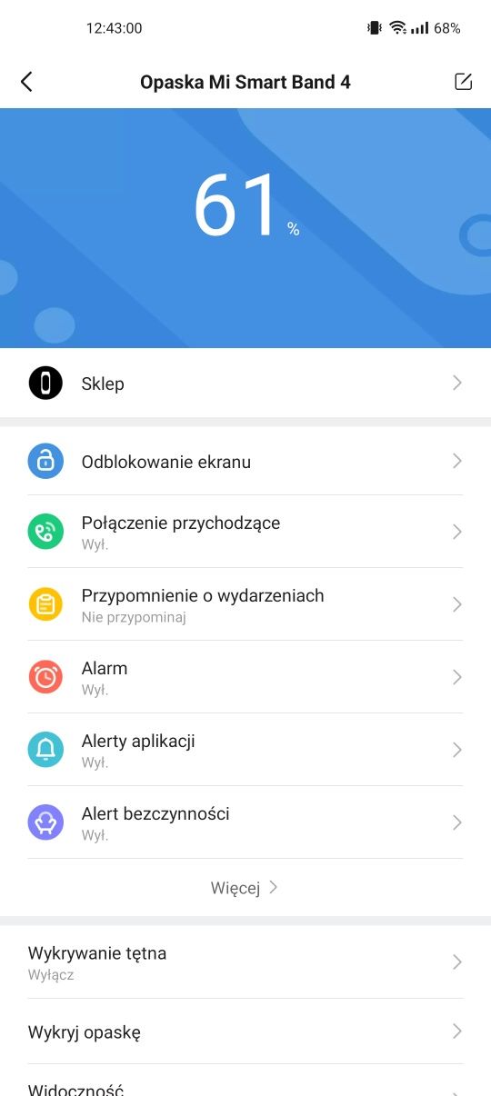 Xiaomi Mi Band 4 smart opaska + bransoleta + 2 kable