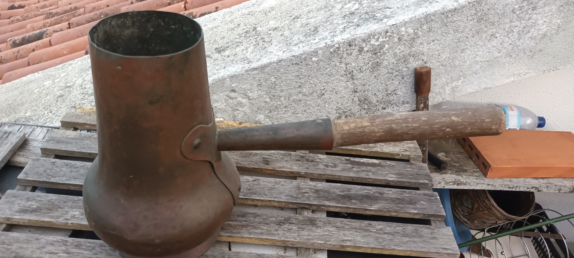 Jarrão em Estanho Antigo