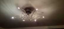 Zestaw lampa sufitowa i stojąca.