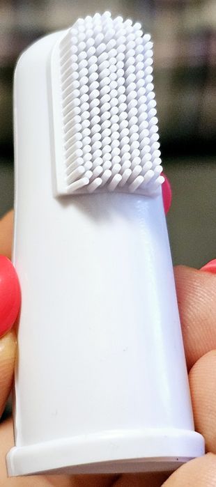 Nowa 2 x silikonowa szczoteczka do zębów zwierząt