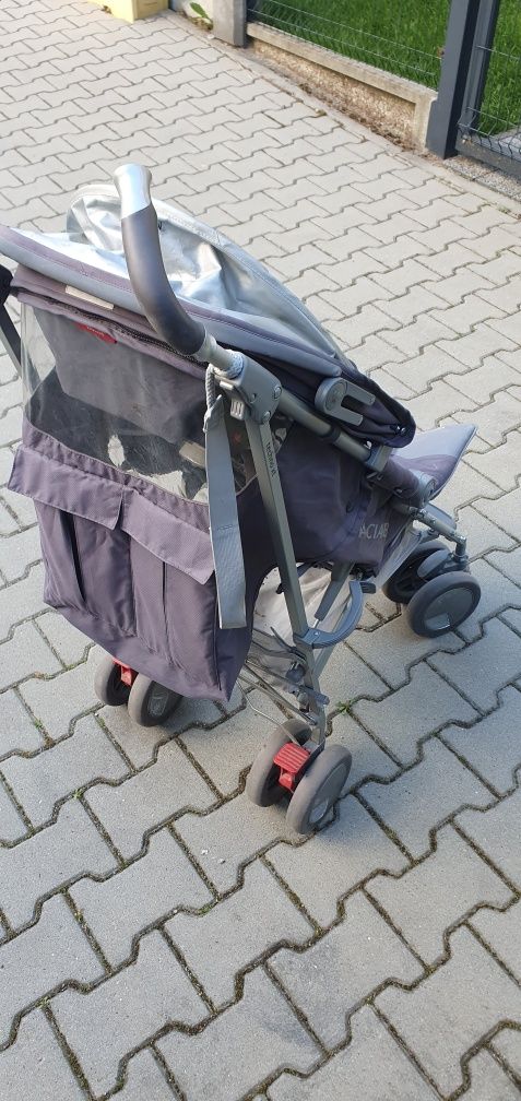 Sprzedam wózek spacerówkę Maclaren kolor szary, stan dobry