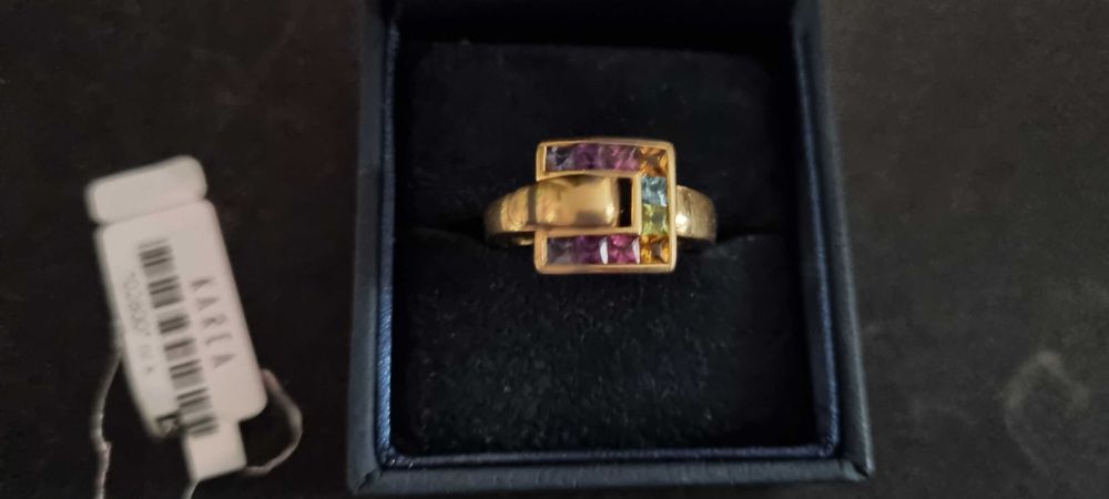 Pierścionek złoty 18k 'Klamra'