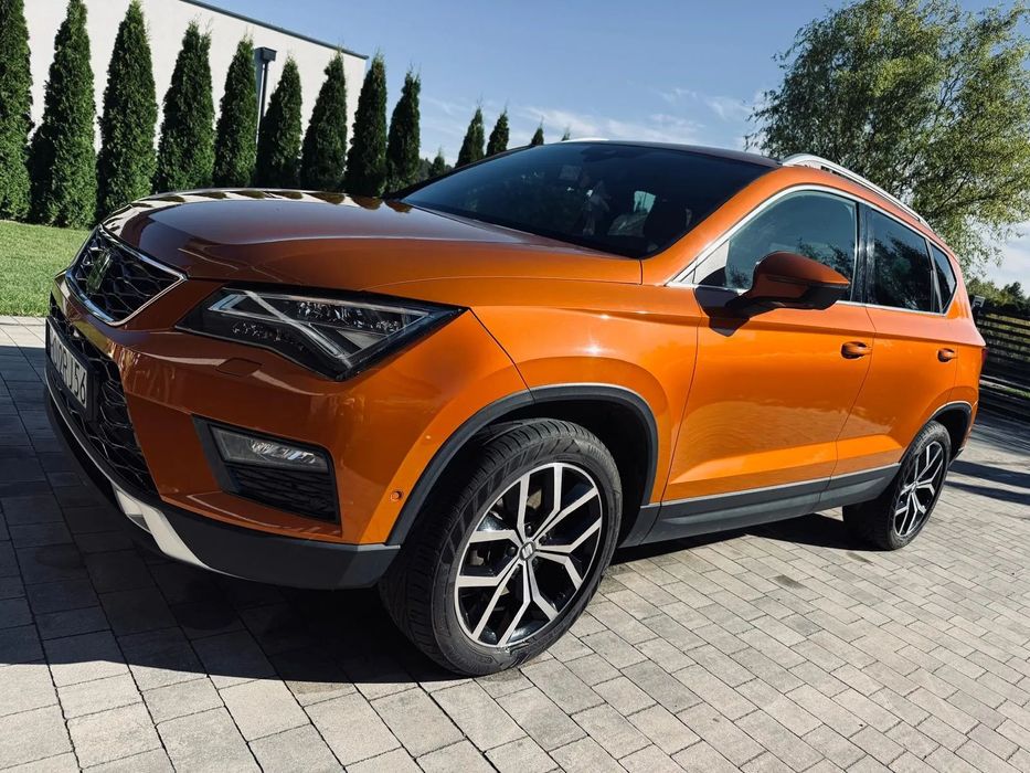 Seat Ateca Seat Ateca 2.0 TDI 190KM – pomarańczowa rakieta w skórze, full opcja!
