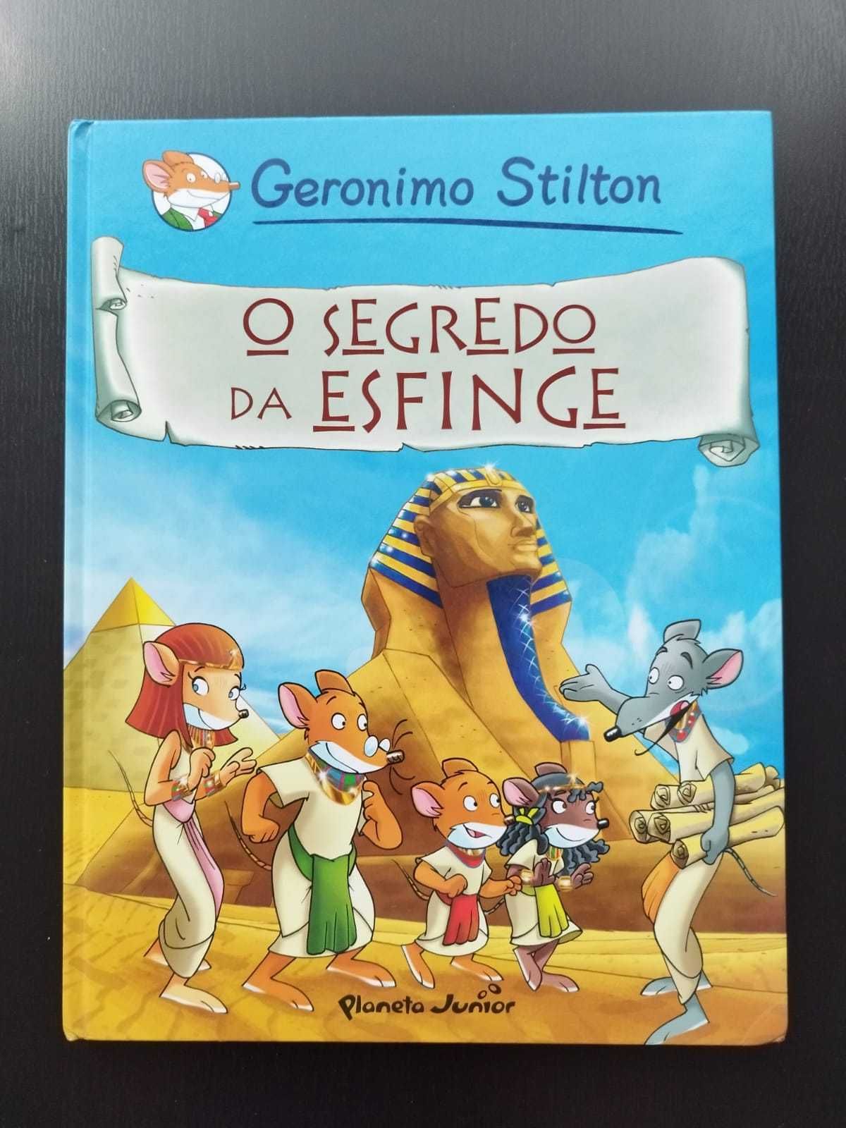 Livro banda desenhada "O segredo da Esfinge" - Geronimo Stilton