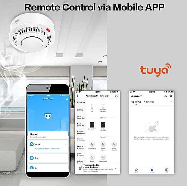 Czujnik Dymu/Smart Home/WIFI/TUYA