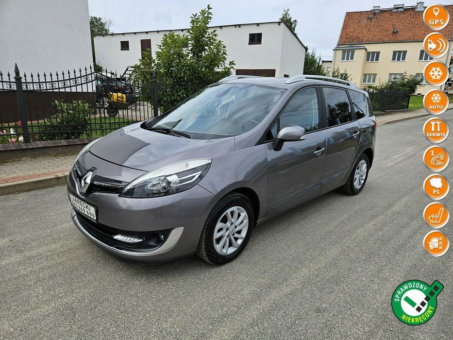 Renault Grand Scenic Opłacony Zdrowy Zadbany Serwisowany Bogato wyposażony 1 Wł Po Serwisie