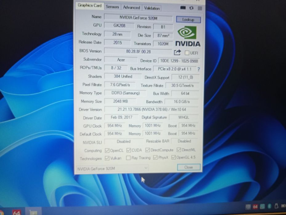 Ноутбук Acer Aspire E5-573G,Intel Pentium3556,ram8/ssd120gb,Nvidia2gb