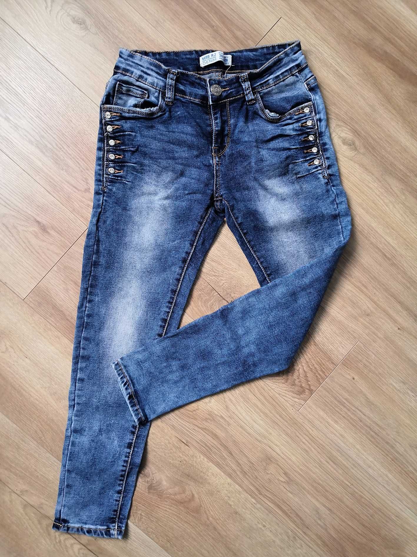 Spodnie Jeansy rurki 3/4 Miss RJ r. 36/S
