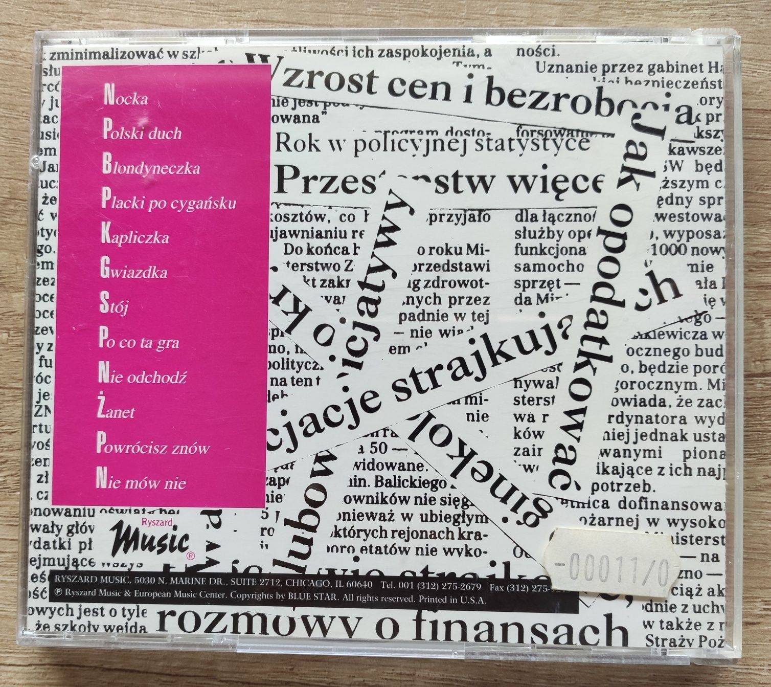 BAYER FULL Polski Duch płyta CD 1993 Ryszard Music USA disco polo