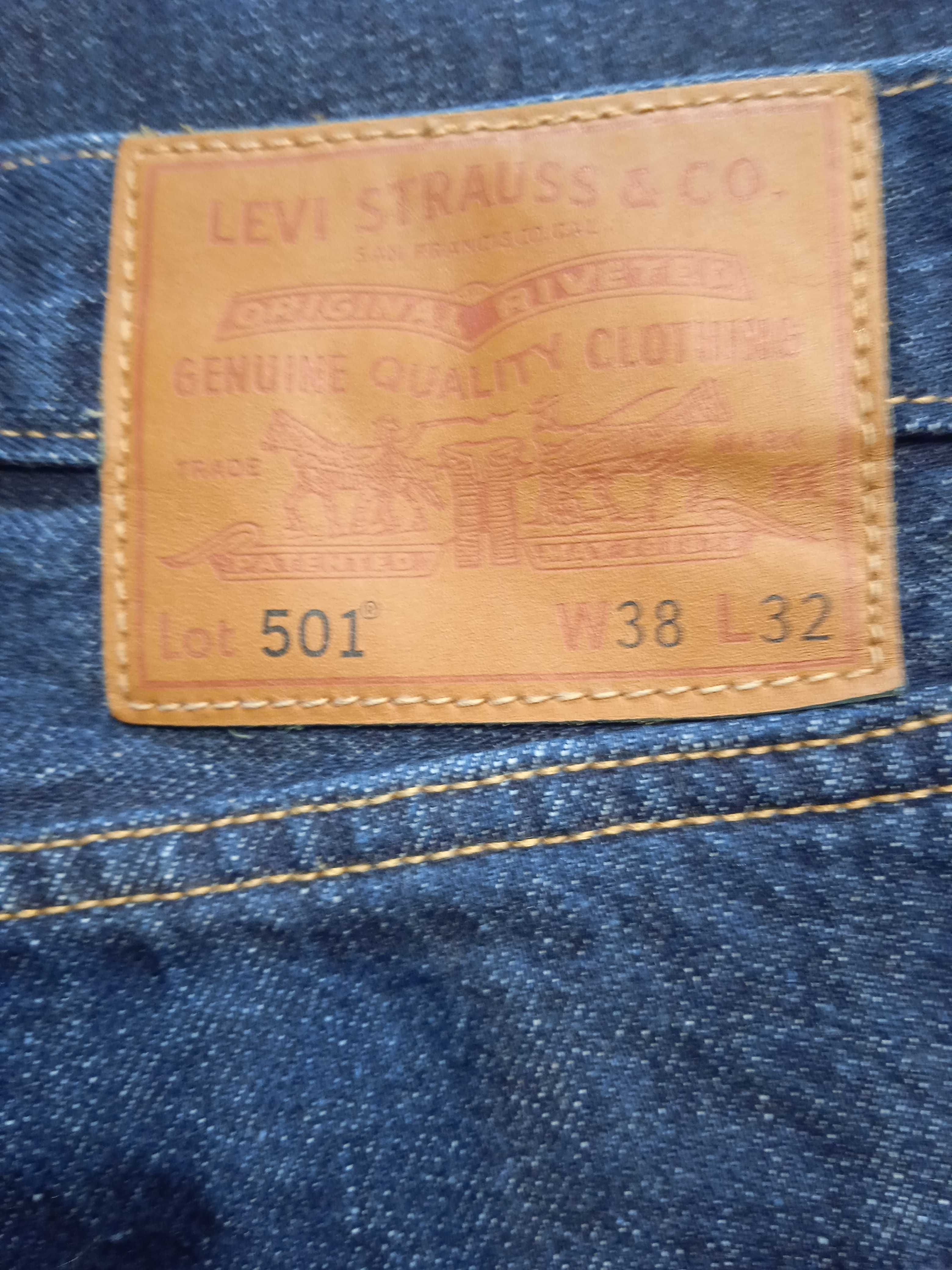 Levis 501 Premium Nowe spodnie jeansy W38 L32 SuperCena!