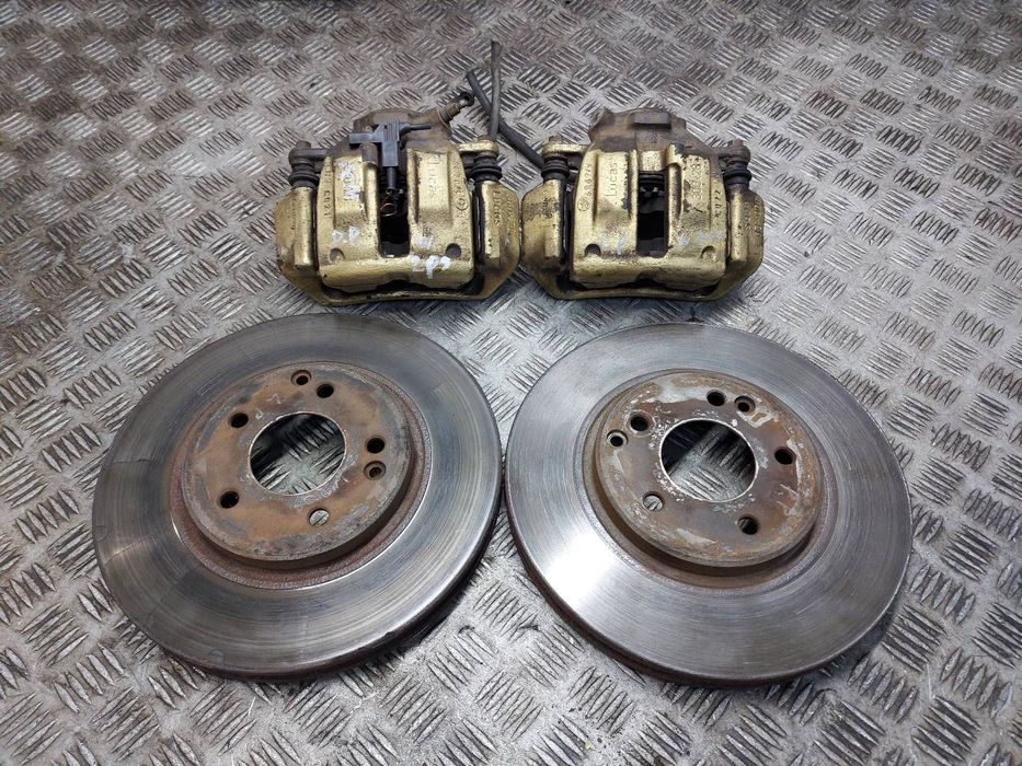 TARCZE HAMULCOWE PRZÓD + KLOCKI + ZACISKI MERCEDES-BENZ W203