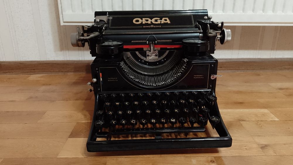 Przedwojenna Zabytkowa Maszyna do pisania ORGA Bing Antyk Rzesza