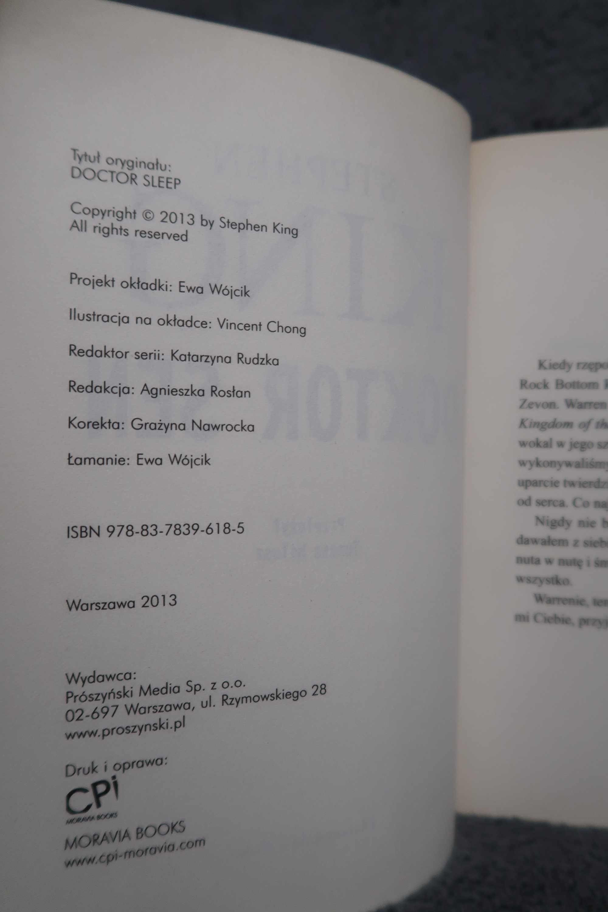Stephen King - Doktor Sen. Książka w oprawie miękkiej ze skrzydełkami