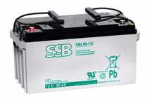 AGM аккумулятор SSB 80Ah 12V