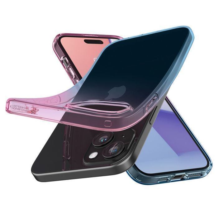 Etui Spigen Liquid Crystal iPhone 15 Gradation Różowy