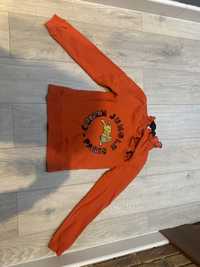 Pomarańczowa bluza Kenzo ze zdobnymi guziakami rozmiar xs/s