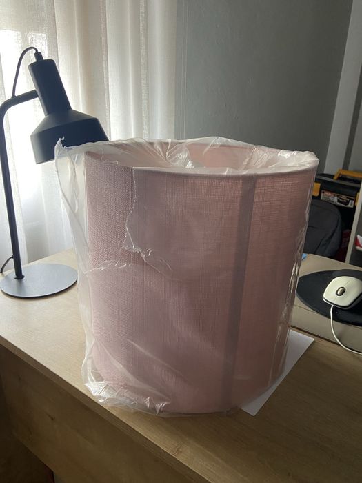 Conjunto de 2 Abajours Rosa Claro