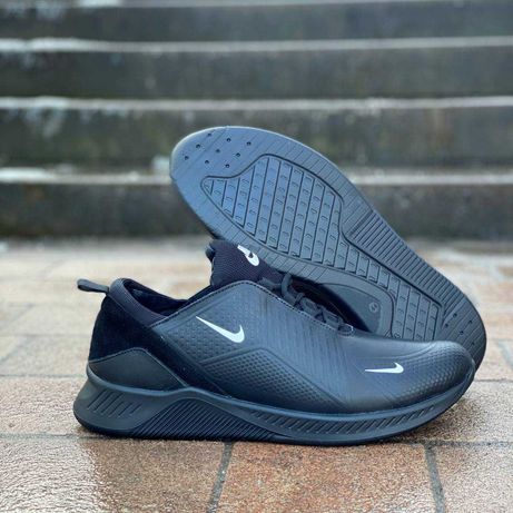 Шкіряні зимові теплі кросівки Nike, Найк Натуральна шкіра Хутро