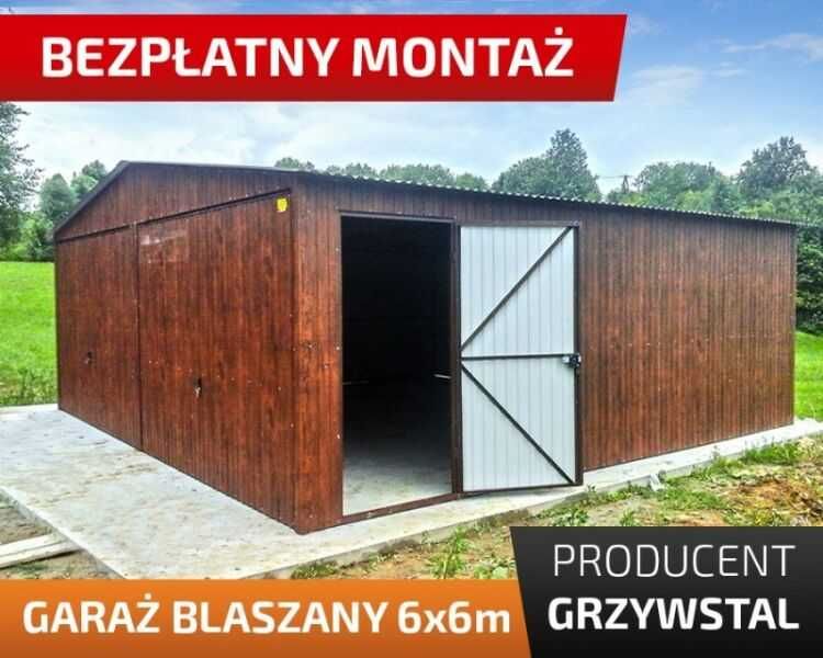 Garaż blaszany OCYNKOWANY - Magazyn Wiata - Hala Stalowa – GRZYWSTAL