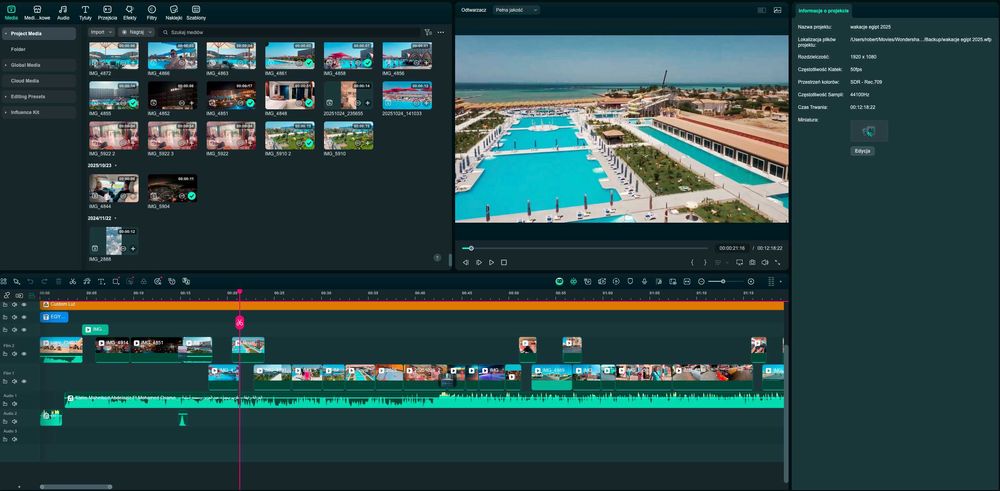 Montaż Wideo Waszego filmu z wakacji do 10 minut