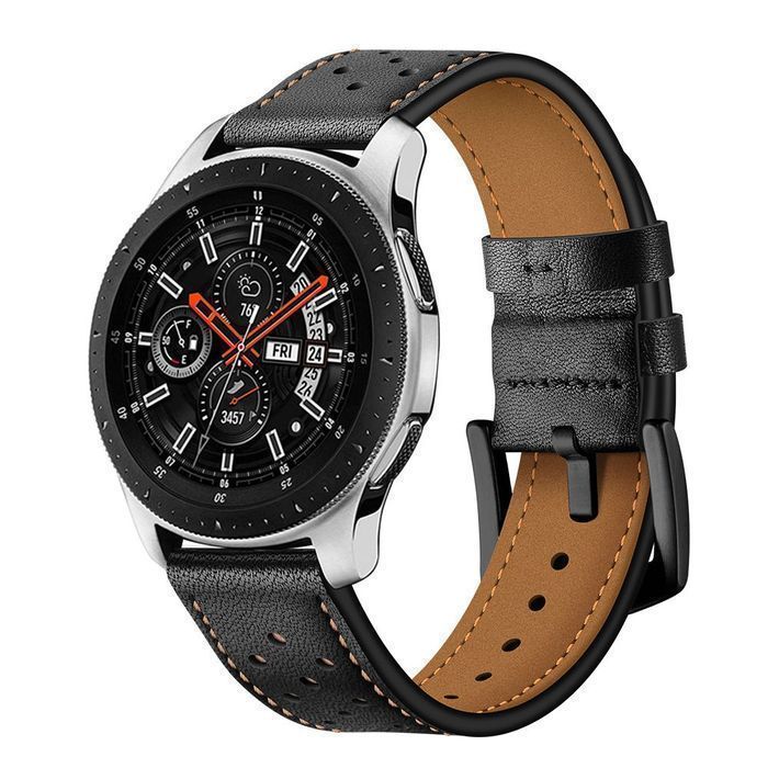 Tech-Protect Leather Samsung Galaxy Watch 42Mm Black