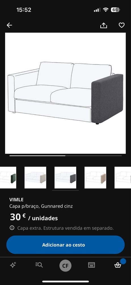 Capa sofá Vimle IKEA