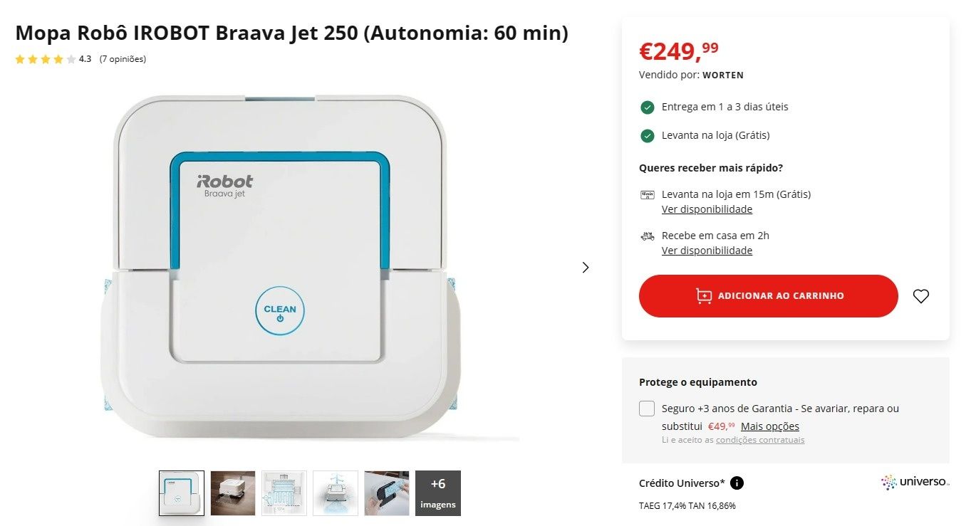 IROBOT Braava Jet 250