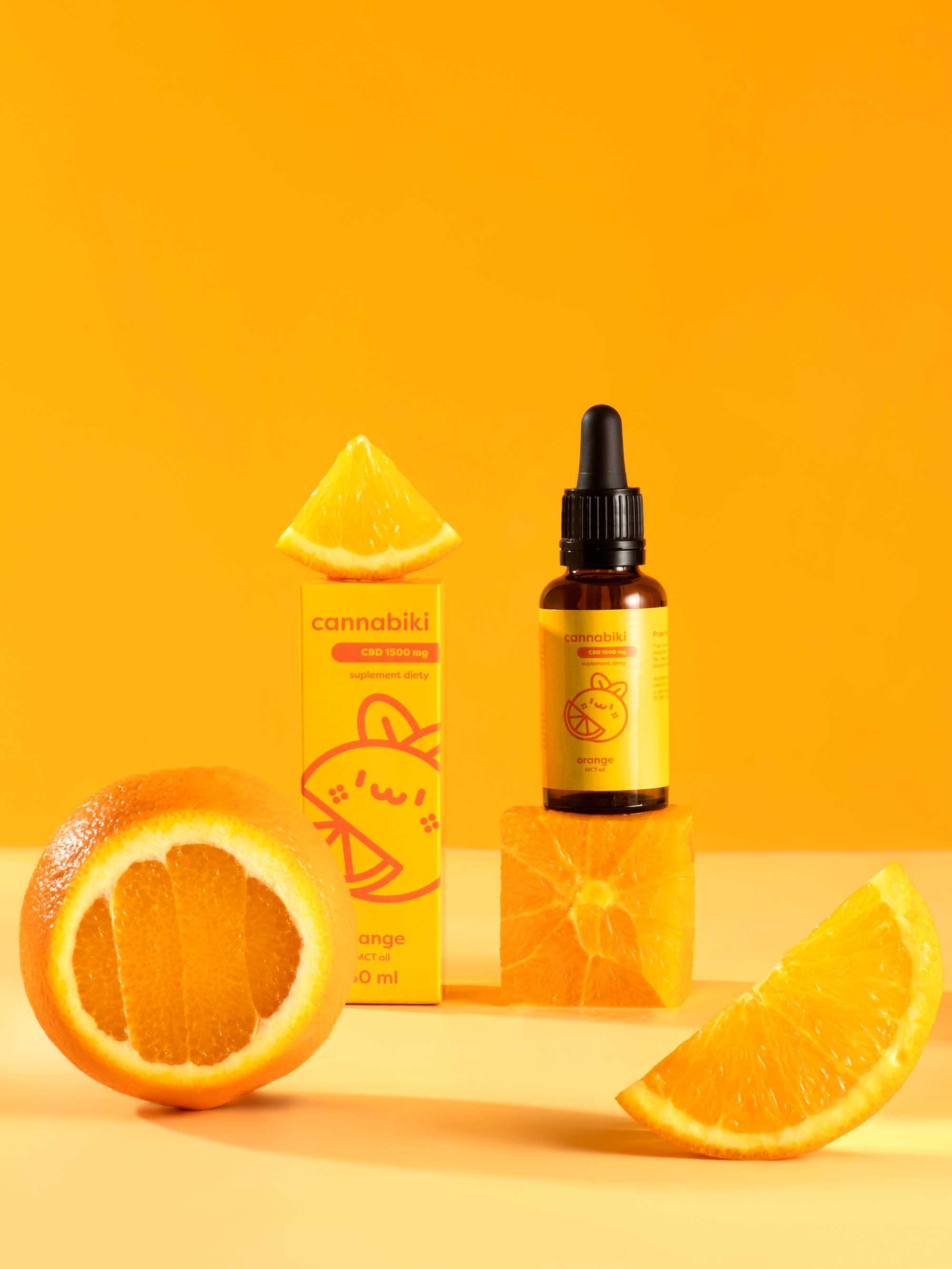 Cannabiki Orange CBD 1500mg  5% 30мл кбд для Активного Життя