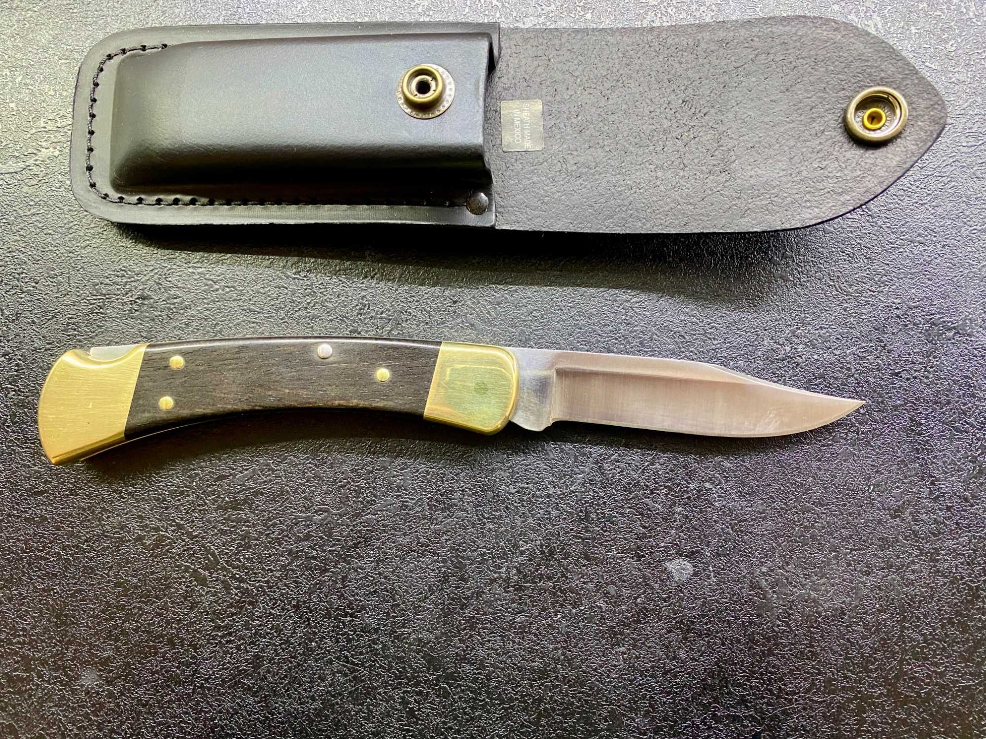 Buck 110, 420HC, шкіряний/нейлоновий чохол. Оригінал, США
